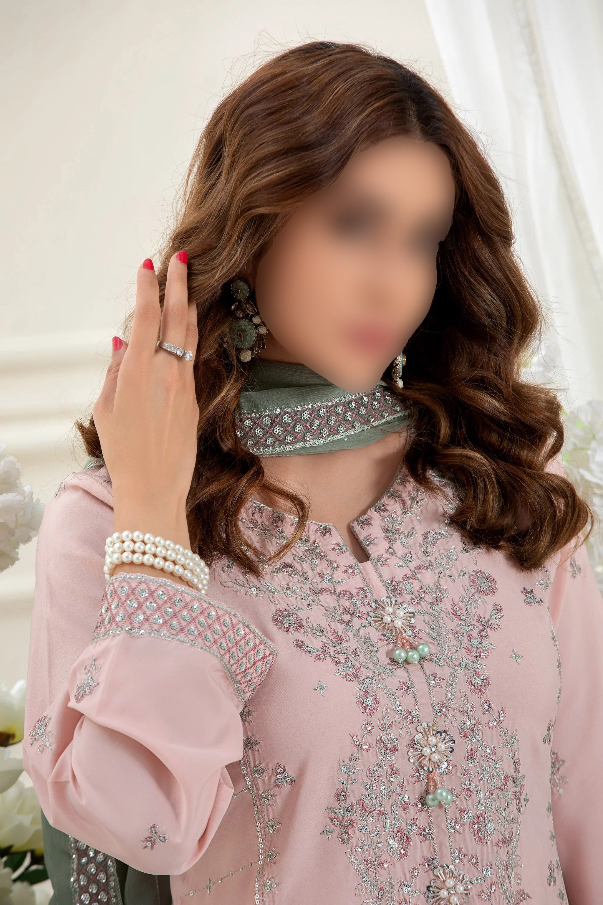 Modern Traditional Wear - Embroidered 3-Piece Set