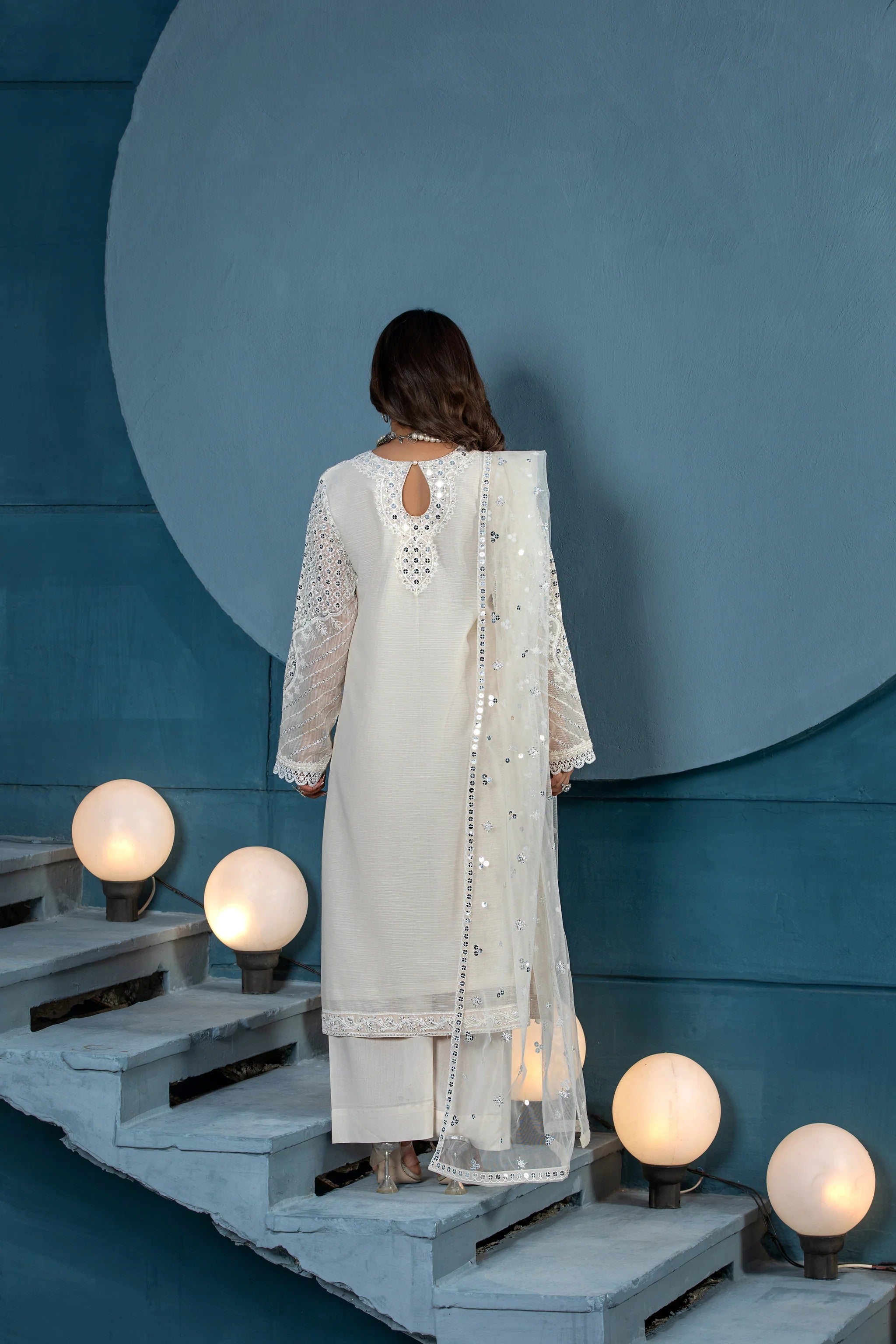 Pearl Traditional Wear - Embroidered 3-Piece Set