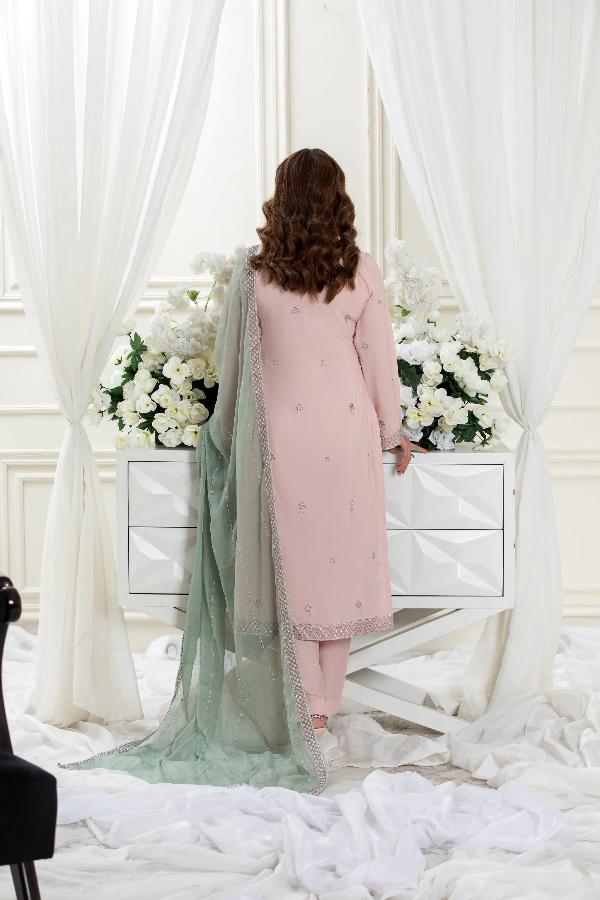 Modern Traditional Wear - Embroidered 3-Piece Set