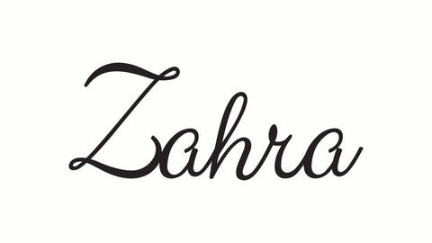 Bespoke Zahra Name 3D Islamic Calligraphy Art