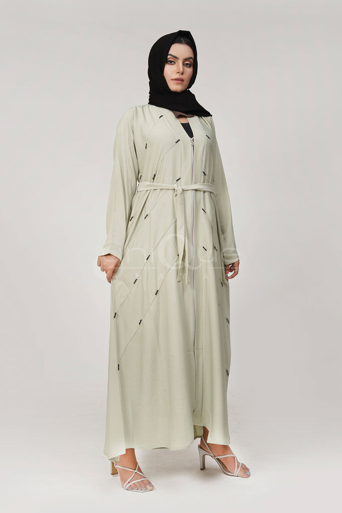 Twist Charm Abaya - Mint