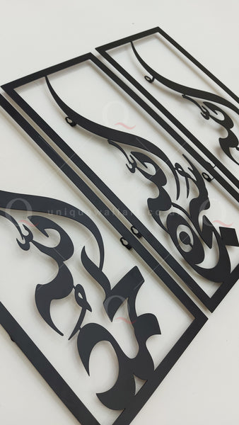 Set of 3 - SubhanAllah, Alhamdulillah and Allahu akbar Metal Arabic Calligraphy