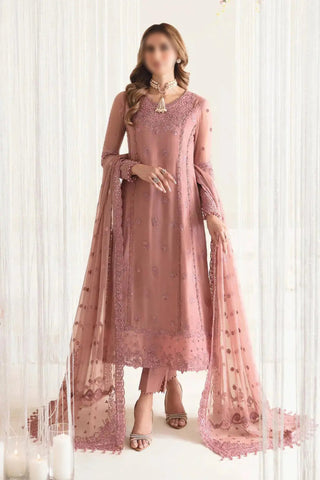 Dusty Rose – Traditional Embroidered 3-Piece Set