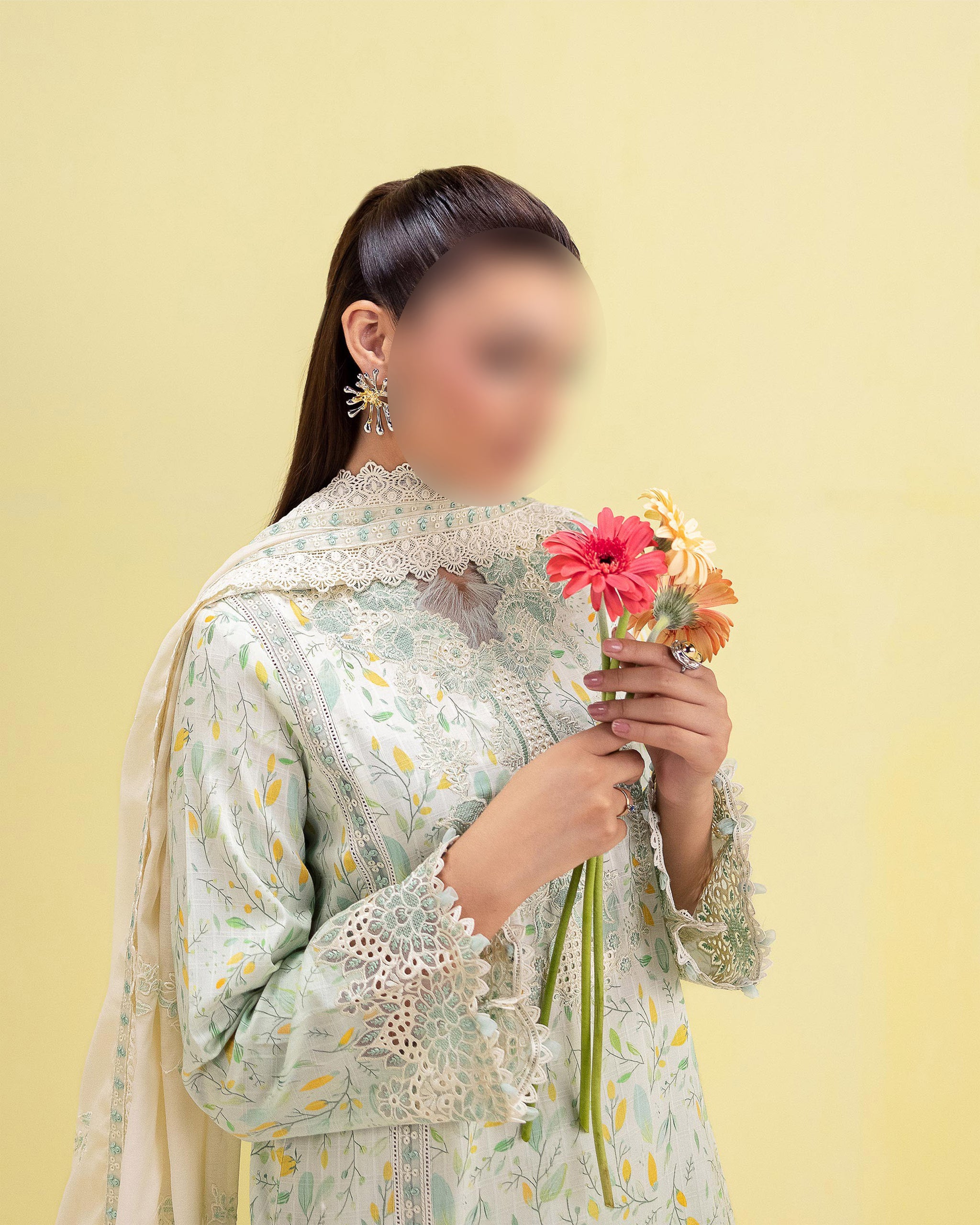 Refreshing Mint – Traditional Embroidered 3-Piece Set
