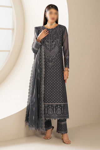 Grey – Traditional Embroidered 3-Piece Set