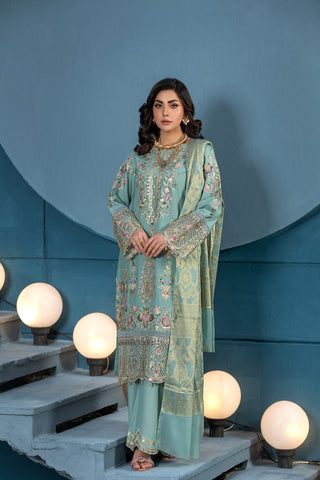 Fancy Traditional Wear - Embroidered 3-Piece Set