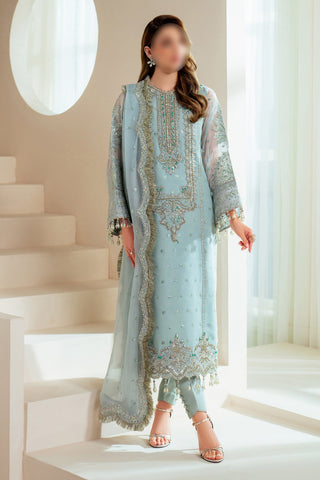 Sky Blue – Traditional Embroidered 3-Piece Set