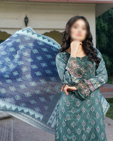 Green – Traditional Embroidered 3-Piece Set