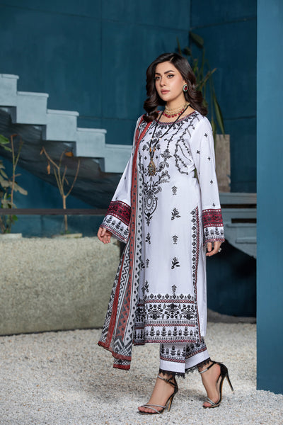 Graceful Traditional Wear - Embroidered 3-Piece Set
