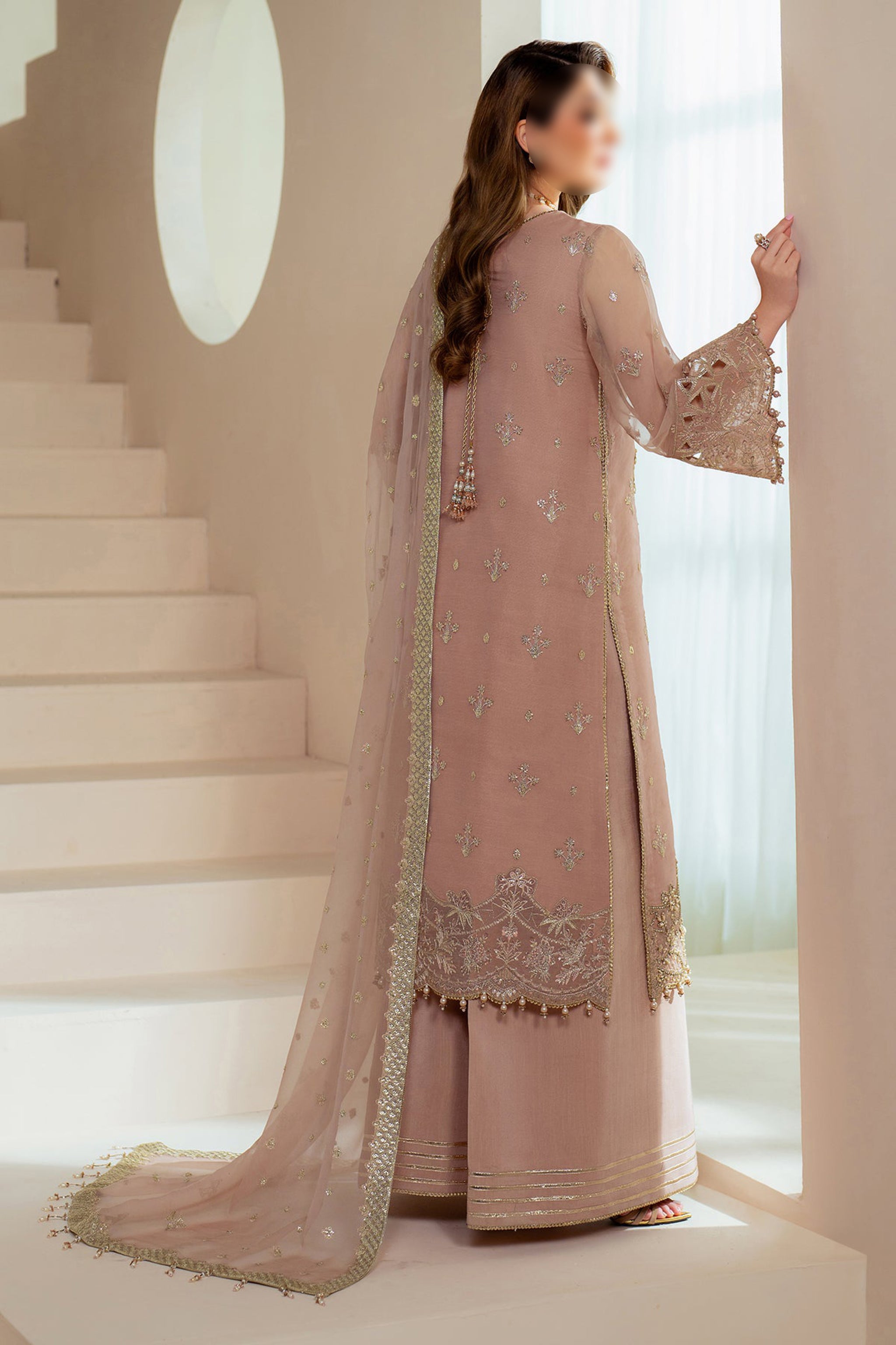 Soft Pink – Traditional Embroidered 3-Piece Set