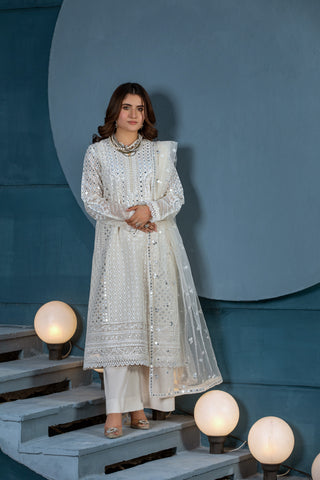 Pearl Traditional Wear - Embroidered 3-Piece Set