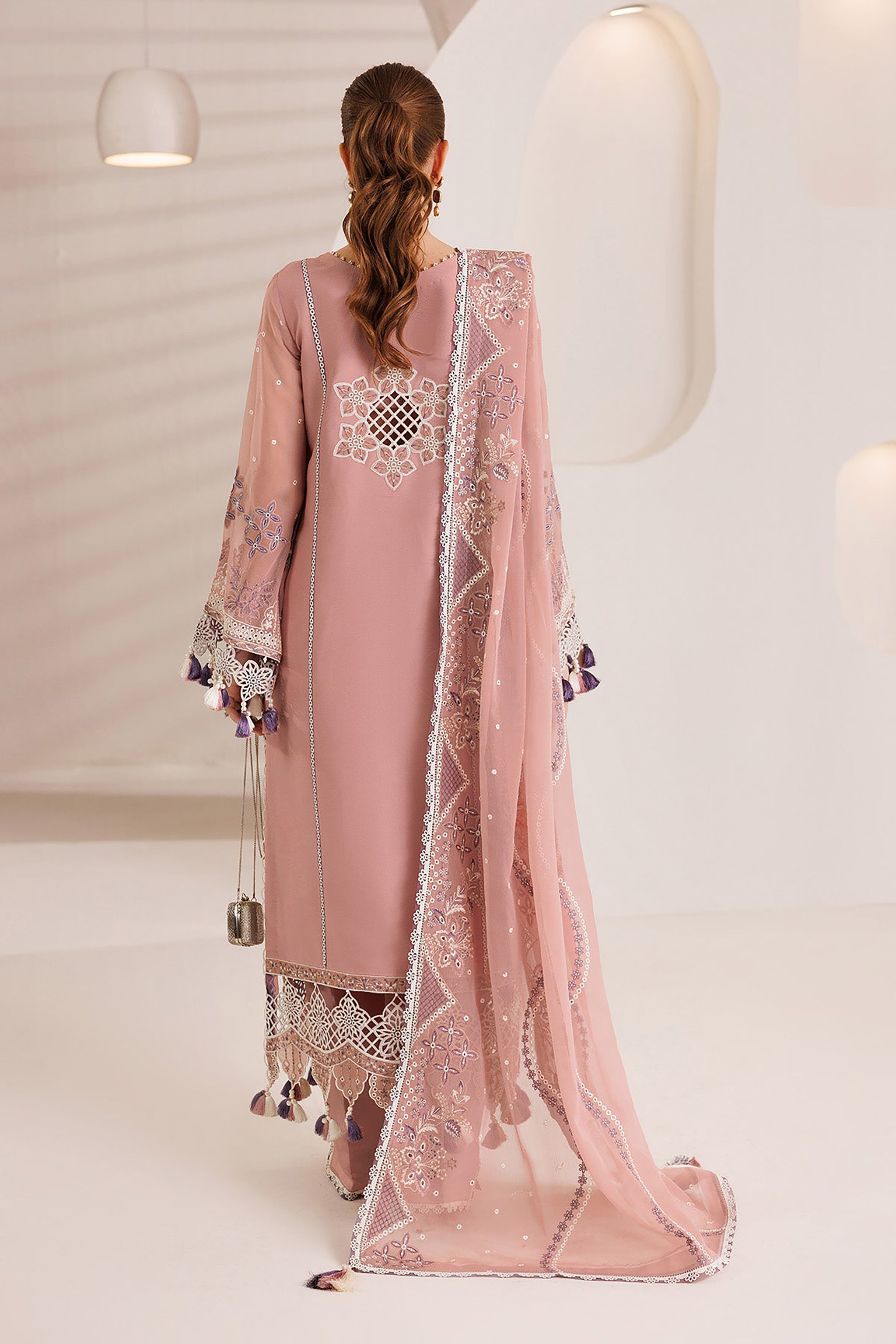Pink – Traditional Embroidered 3-Piece Set