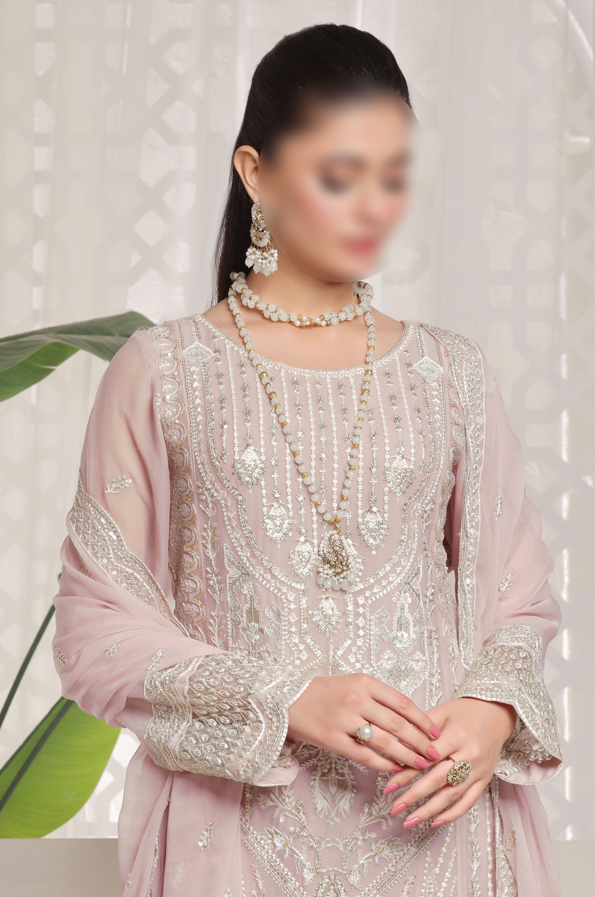 Baby Pink – Traditional Embroidered 3-Piece Set