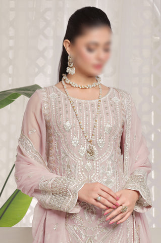 Baby Pink – Traditional Embroidered 3-Piece Set
