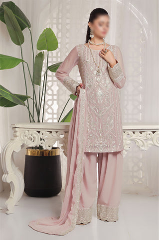 Baby Pink – Traditional Embroidered 3-Piece Set
