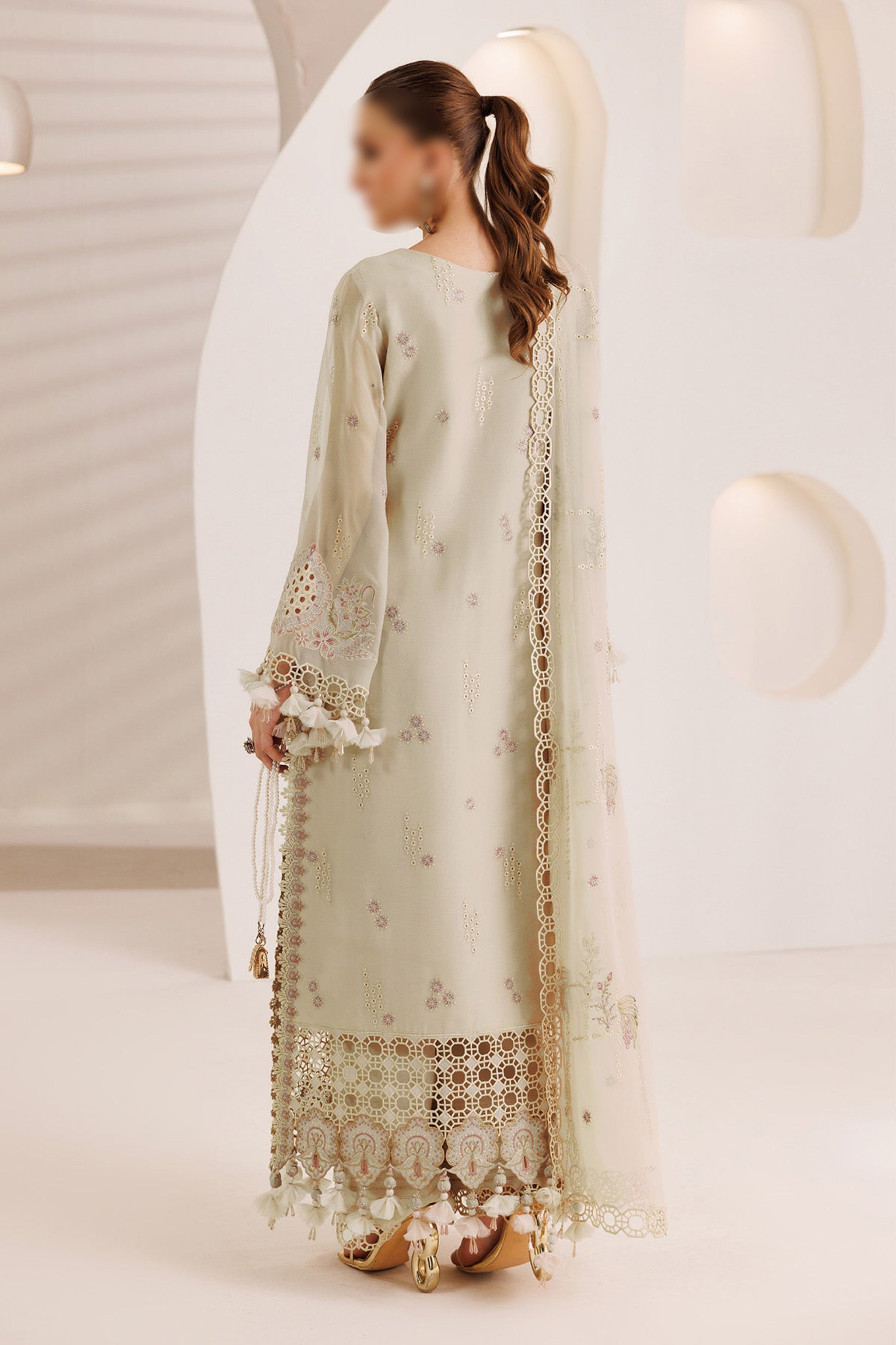 Dusty-Hued – Traditional Embroidered 3-Piece Set