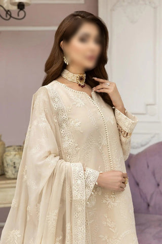 Beige – Traditional Embroidered 3-Piece Set