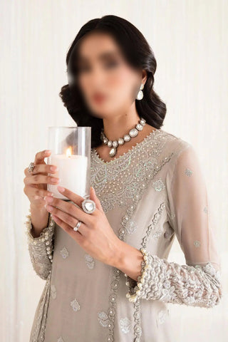 Soft Taupe – Traditional Embroidered 3-Piece Set