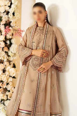 Soft Tan – Traditional Embroidered 3-Piece Set