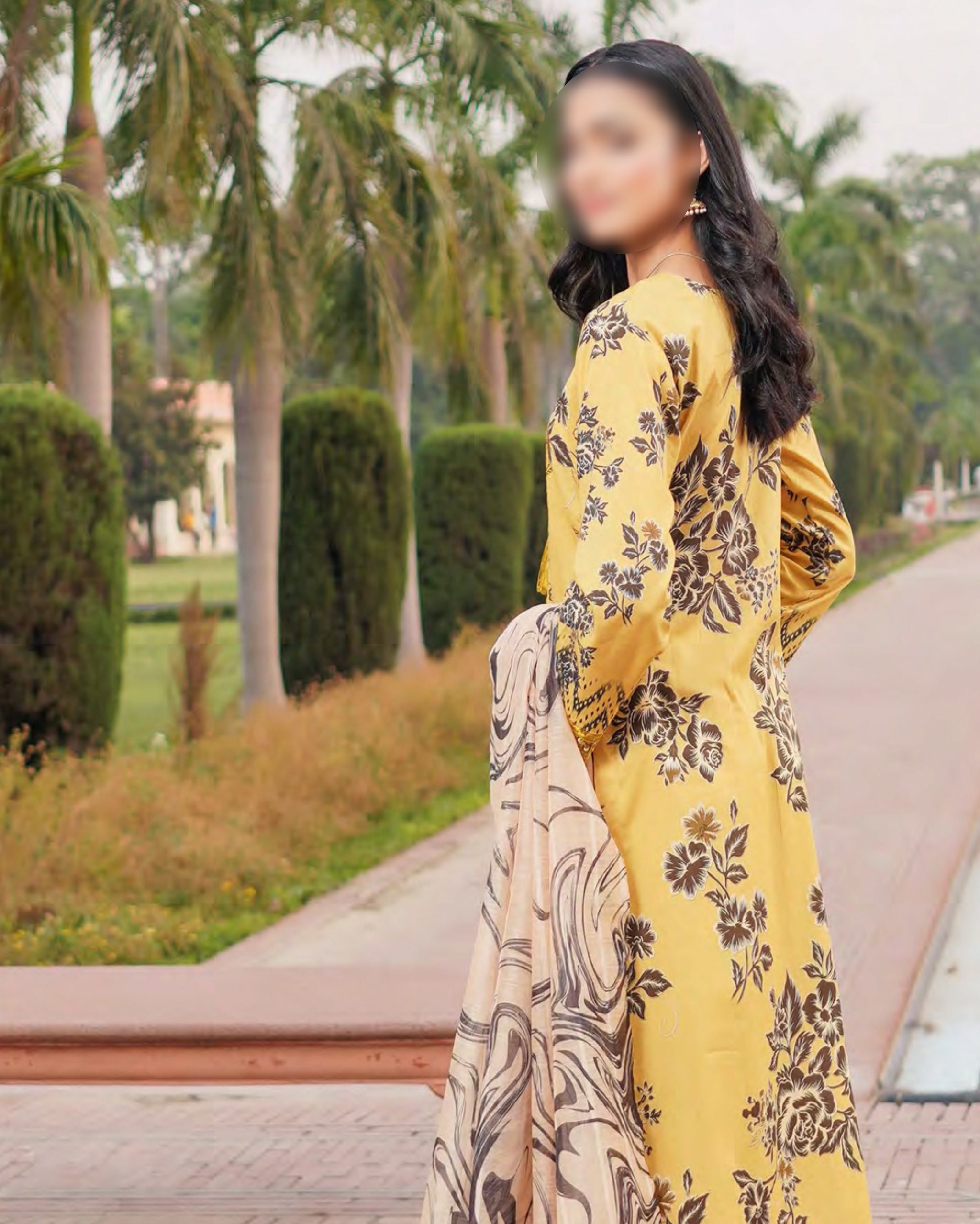 Mustard – Traditional Embroidered 3-Piece Set