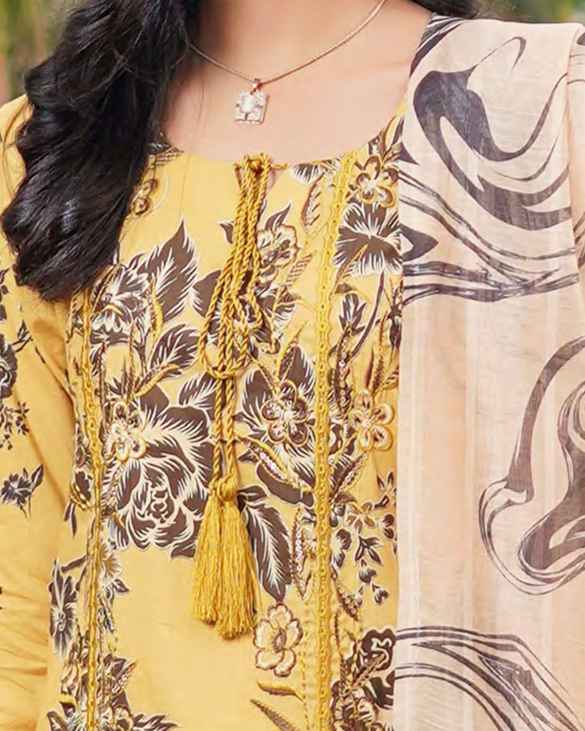 Mustard – Traditional Embroidered 3-Piece Set