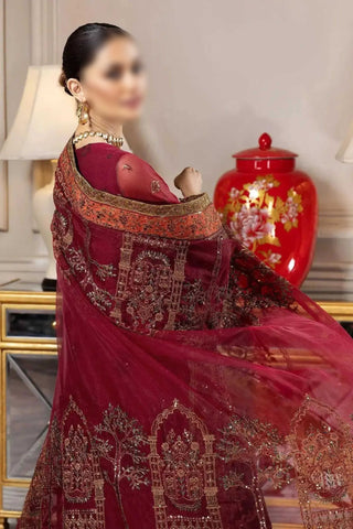 Maroon – Traditional Embroidered 3-Piece Set