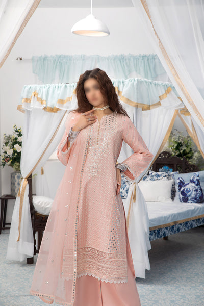 Blush Bloom – Traditional Embroidered 3-Piece Set