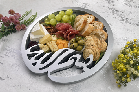 Islamic Bismillah Wood Serving Ramadan Tray Platter