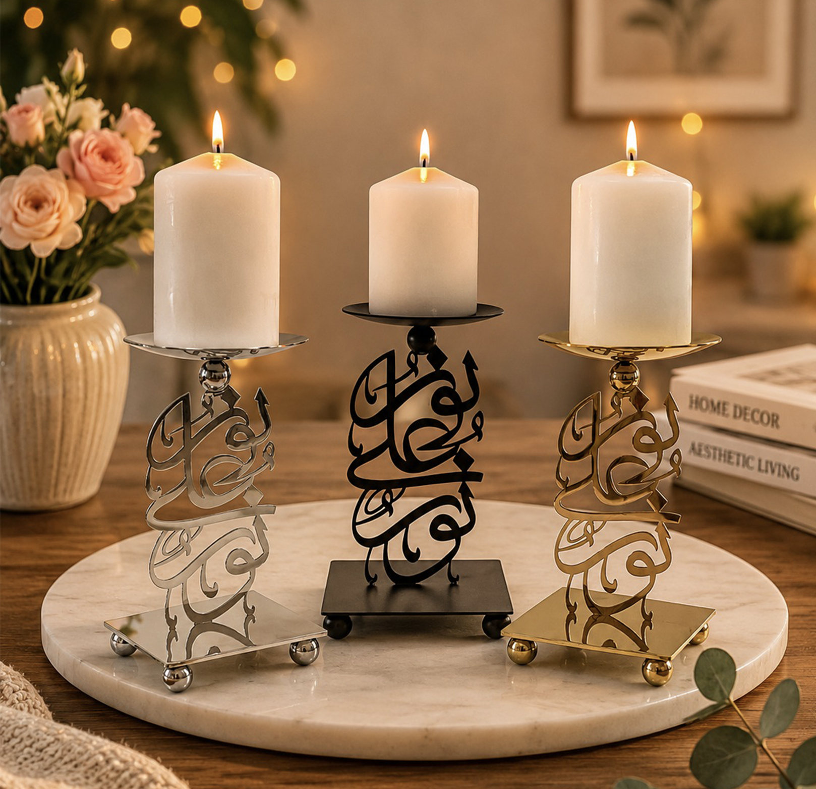 Noor Ala Noor Candle Holder Islamic Home Decor