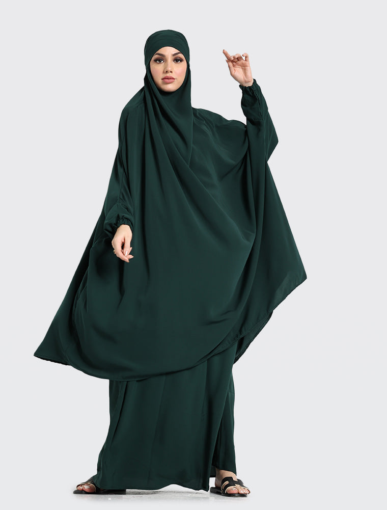 Bottle Green 2 Piece Jilbab – uniquewallart