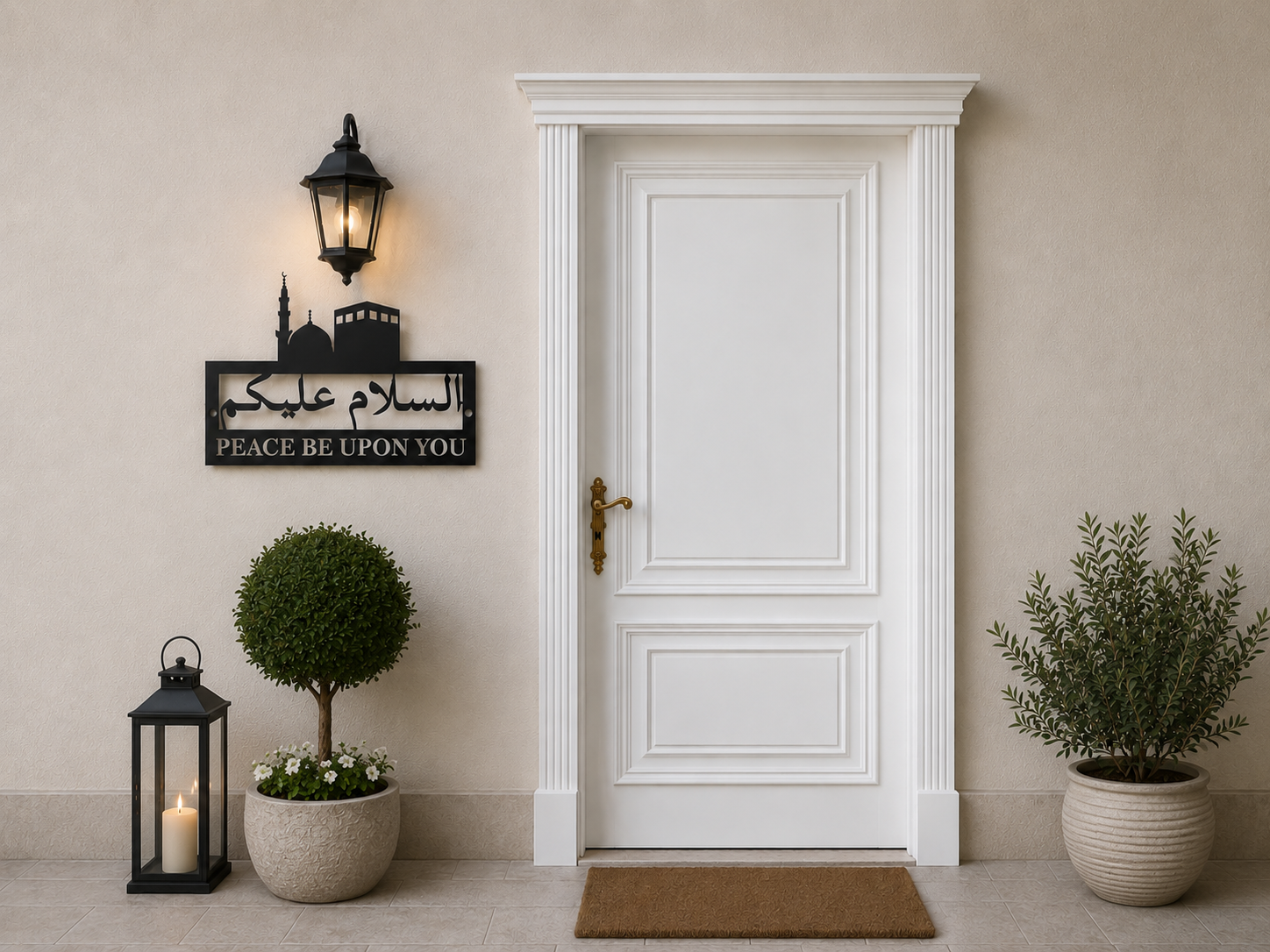 Assalamu Alaikum Peace Be Upon You Islamic House Sign