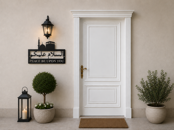 Assalamu Alaikum Peace Be Upon You Islamic House Sign