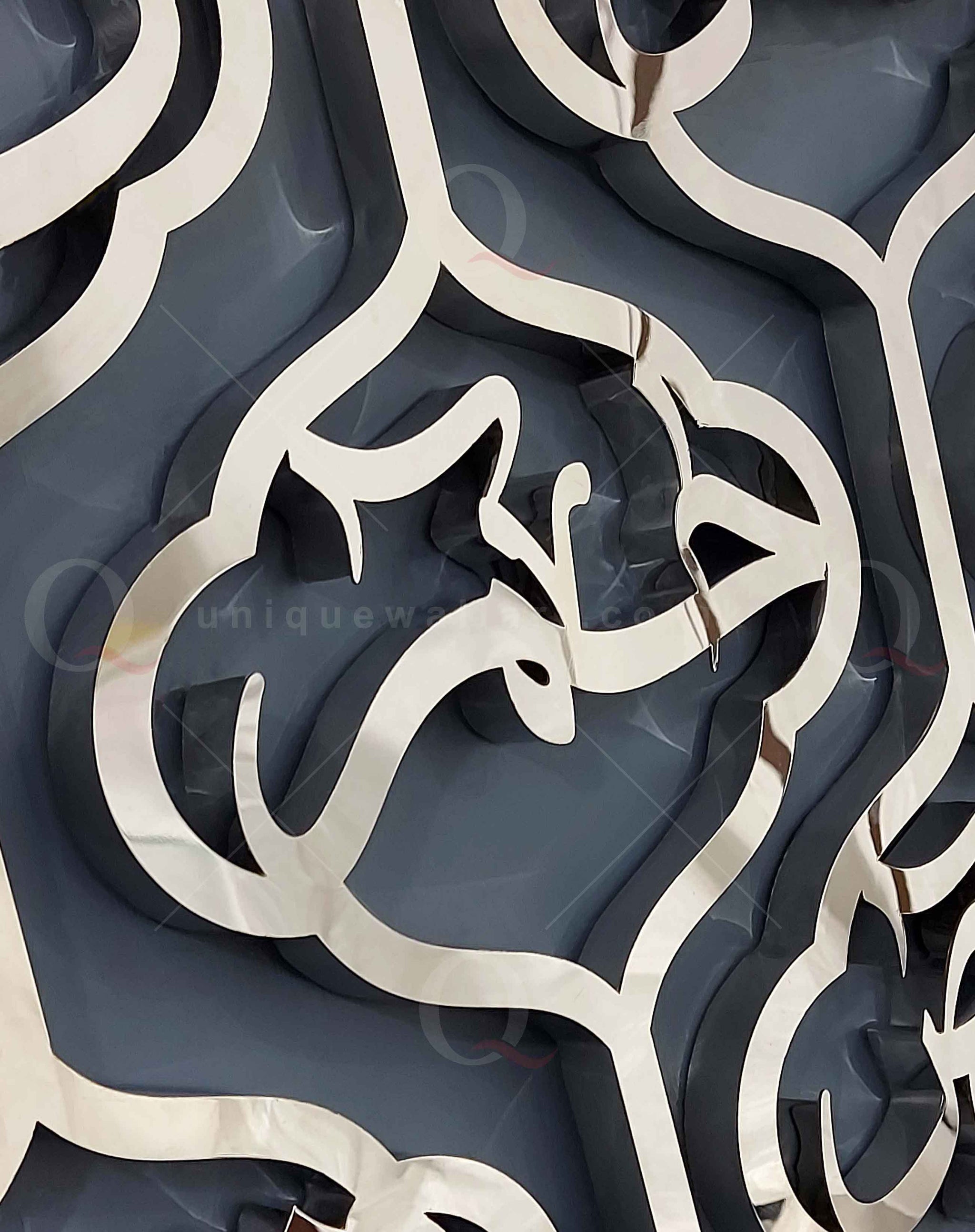 Loh e Qurani 3D Handmade Stainless Steel Islamic Wall Art