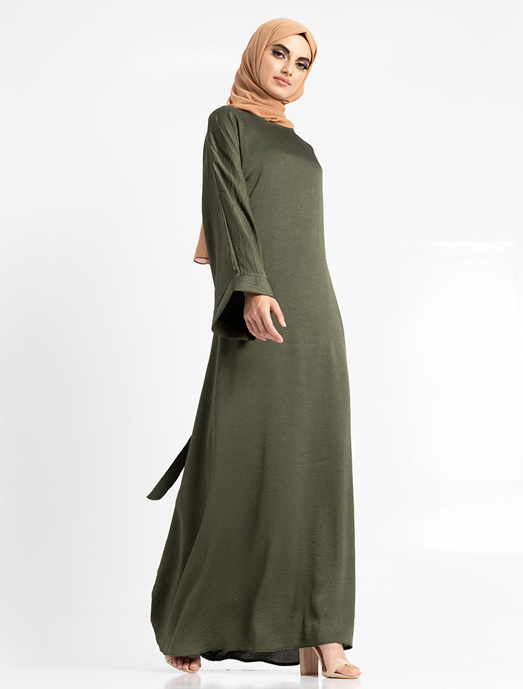 Silky Abaya Beautiful Muslim Women Clothing Khaki uniquewallart Silky Abaya Beautiful Muslim Women Clothing Khaki uniquewallart