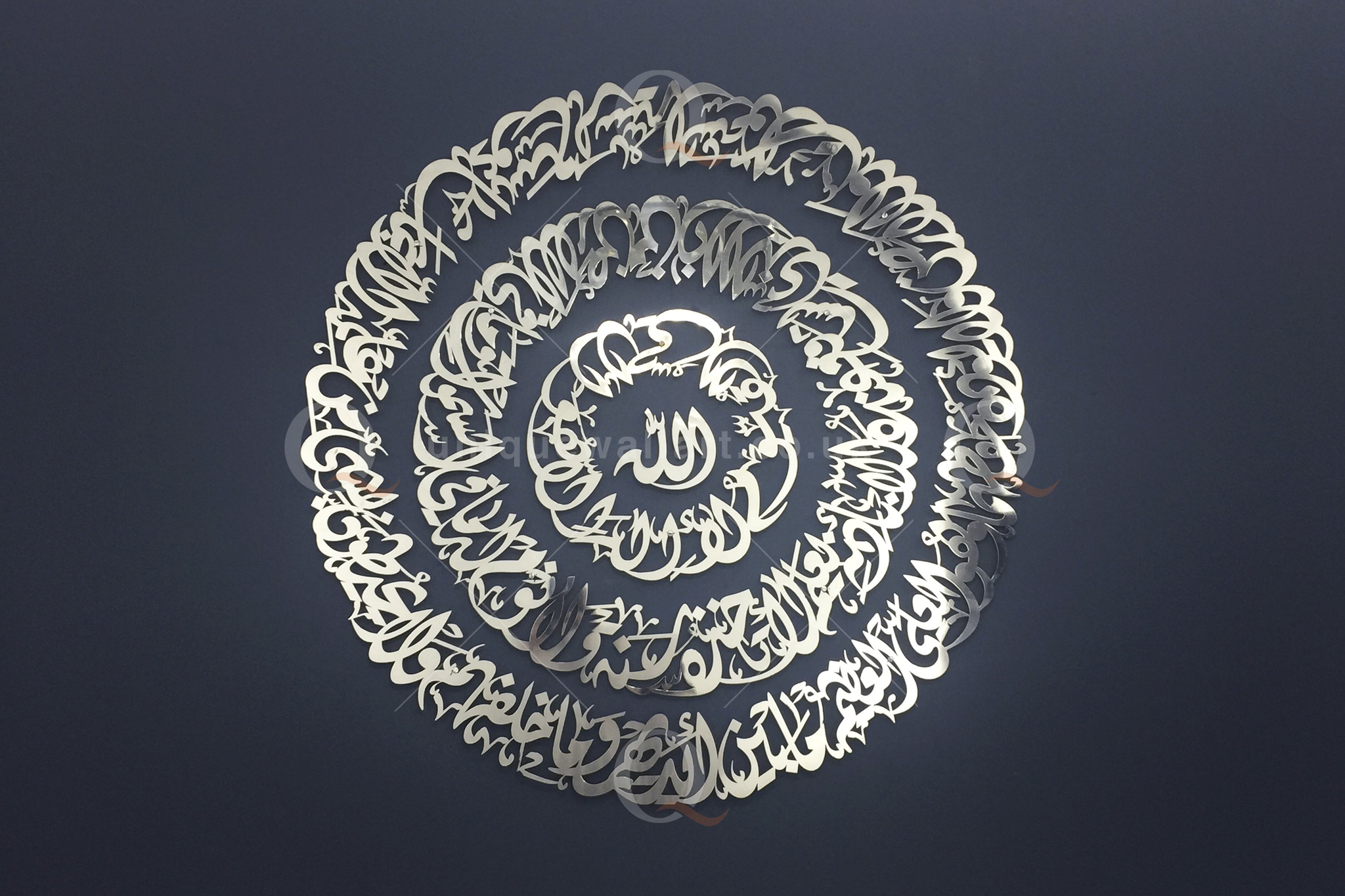 New Ayatul Kursi Islamic Calligraphy Art 3d/Plated Stainless Steel