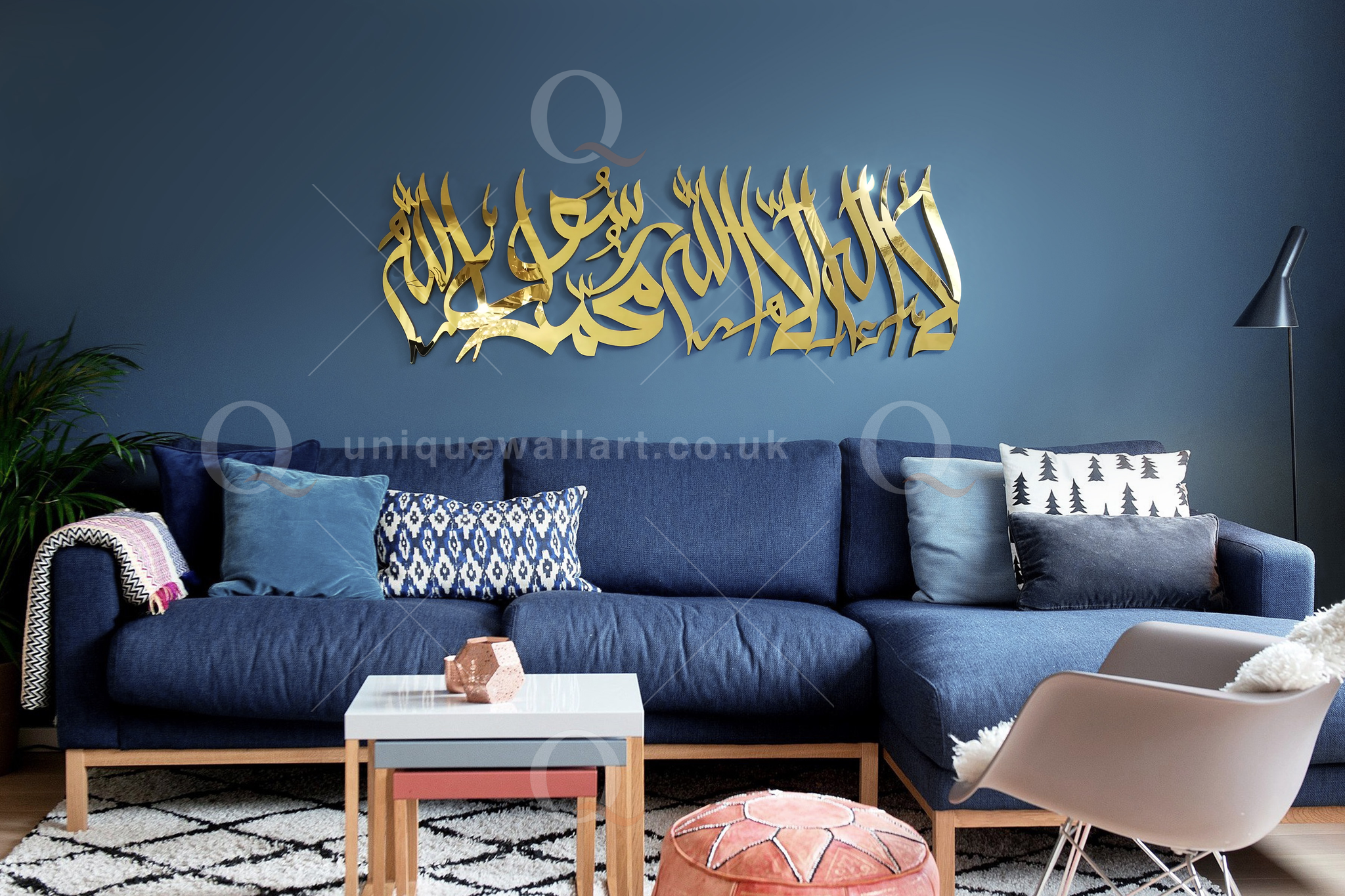 New Shahada Kalima Calligraphy Arabic Islamic 3D Wall Art
